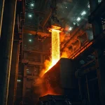 Фото по теме: Выбивка слитков из изложниц на стрипперных кранах в отделении
