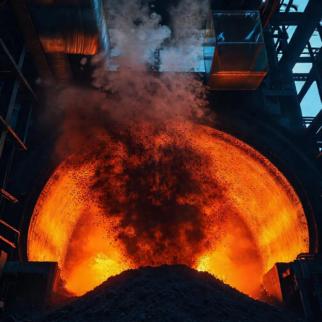 Фото по теме: Снижение выбросов углекислого газа при внедрении угольной пыли в печь
